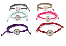 Load image into Gallery viewer, EVIL EYE MACROME BRACELET
