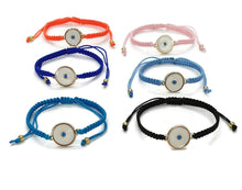 Load image into Gallery viewer, EVIL EYE MACROME BRACELET
