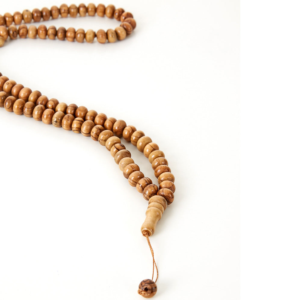 WOOD NATURAL PRAYER BEADS 99