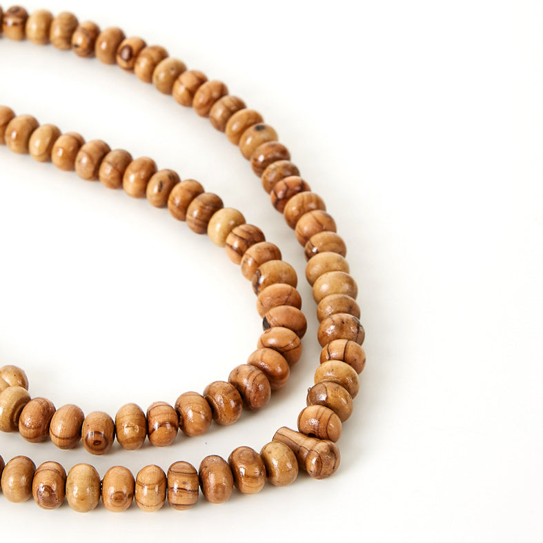 WOOD NATURAL PRAYER BEADS 99