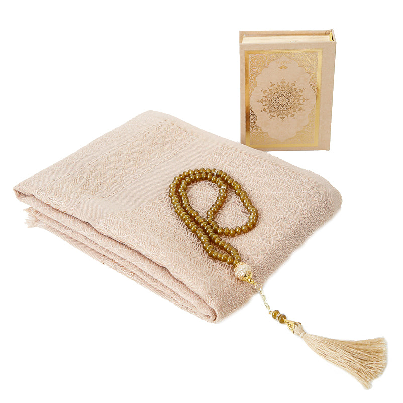 BADE SET NO3 BOX + QURAN + HIJAB + TASBEEH