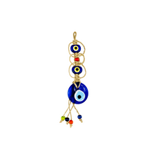 Load image into Gallery viewer, Evileye Wall Decor With Wood Bead Design
