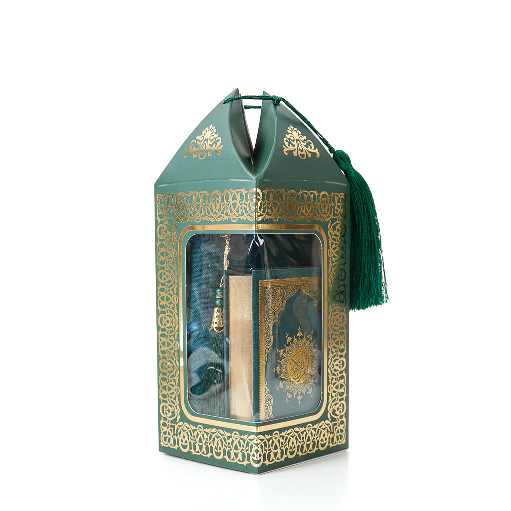 BADE SET NO3 BOX + QURAN + HIJAB + TASBEEH