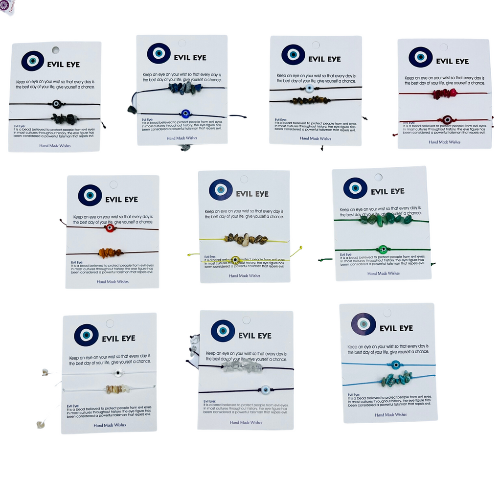 Colorful Evileye and Stone Bracelet