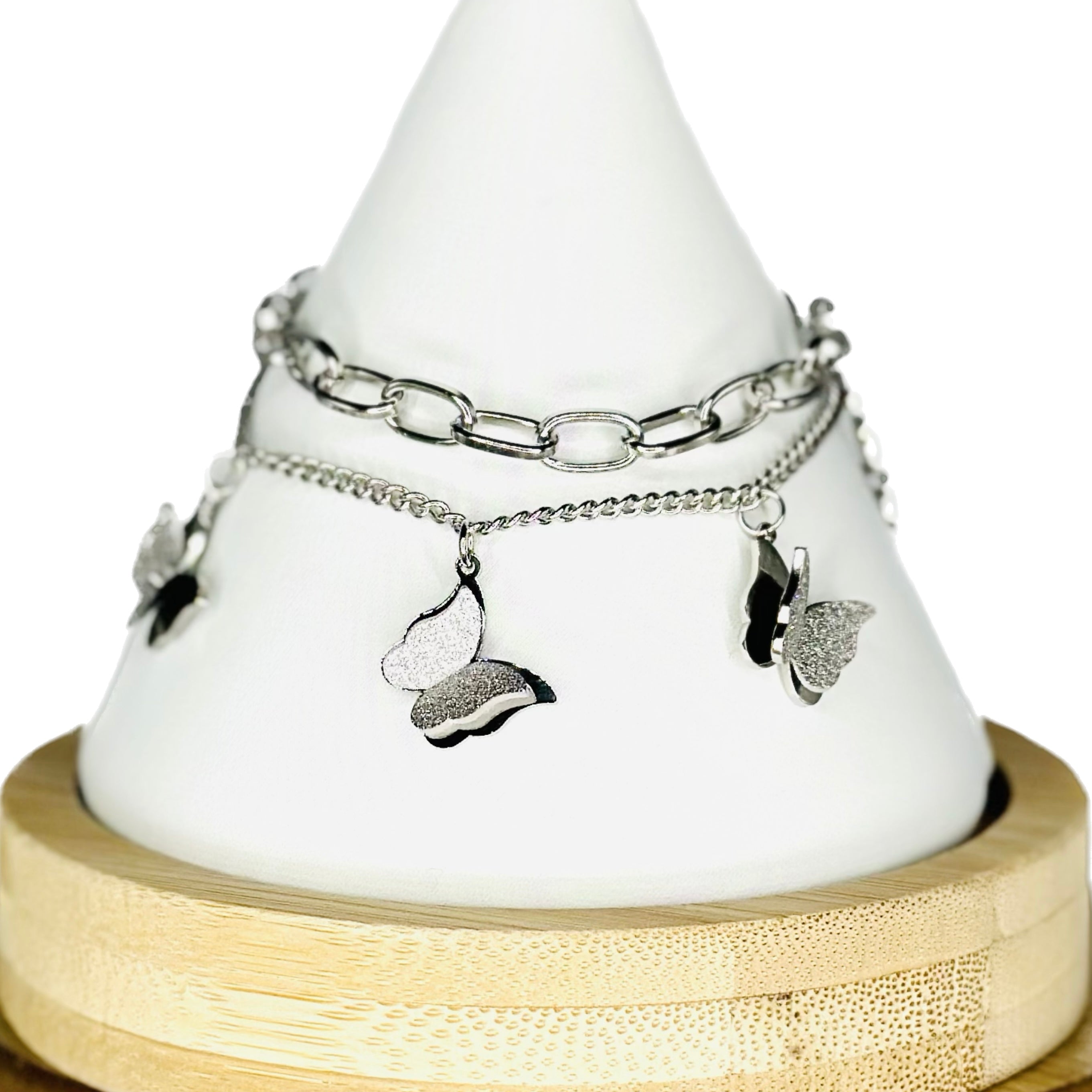 Stainless Steel Butterfly Bracelet