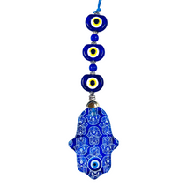 Load image into Gallery viewer, Hamsa Modern Authentic Fusion Glass  Wall Decor Evil Eye

